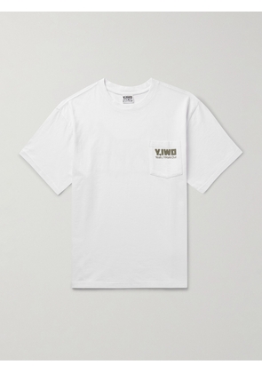 Y,IWO - Strong Pocket Logo-Print Cotton-Jersey T-Shirt - Men - White - S