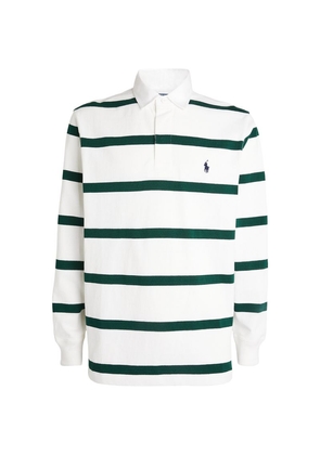 Rlx Ralph Lauren X Wimbledon Cotton Rugby Stripe Polo Shirt