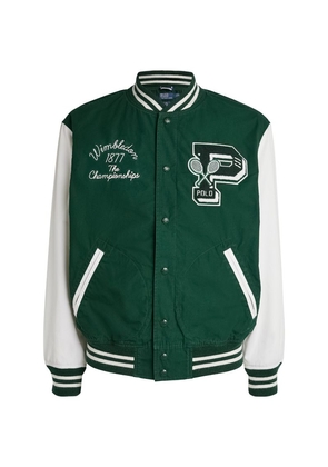Rlx Ralph Lauren X Wimbledon Cotton Varsity Jacket