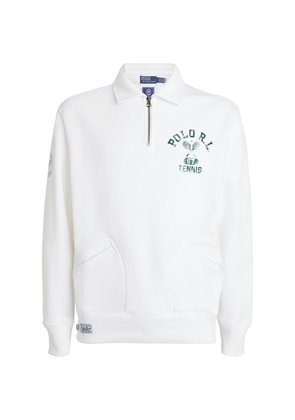 Rlx Ralph Lauren X Wimbledon-Logo Collar Fleece
