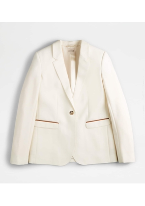 Tod's - Blazer in Wool, WHITE, 42 - Jackets