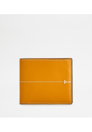 Tod's - Wallet in Leather, ORANGE,  - Wallets