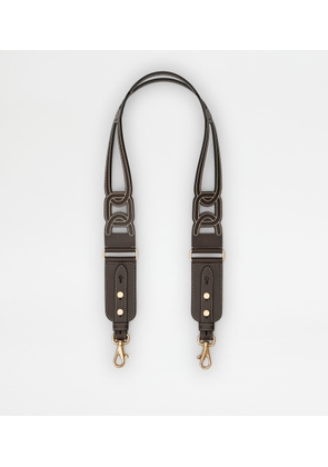 Tod's - Kate Shoulder Strap in Leather, BROWN,  - Wallets