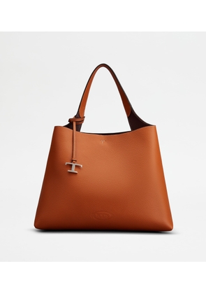 Tod's - Bag in Leather Medium, ORANGE,  - Bags