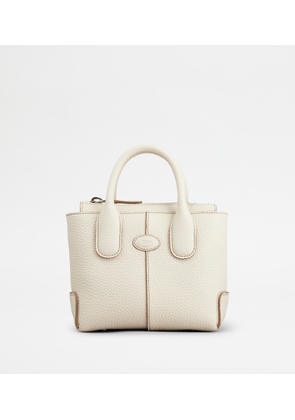 Tod's - Di Bag in Leather Mini, OFF WHITE,  - Bags