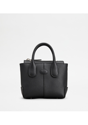 Tod's - Di Bag in Leather Mini, BLACK,  - Bags