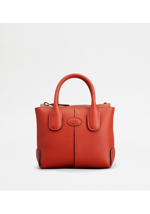 Tod's - Di Bag in Leather Mini, RED,  - Bags