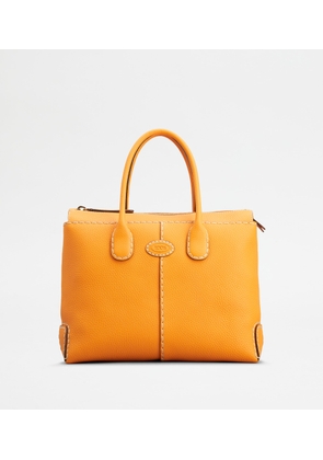 Tod's - Di Bag in Leather Medium, ORANGE,  - Bags