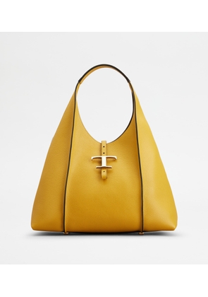 Tod's - T Timeless Hobo Bag in Leather Medium, YELLOW,  - Bags