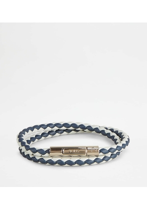 Tod's - MyColors Bracelet in Leather, BLUE,WHITE,  - Accessories