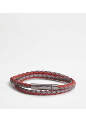 Tod's - MyColors Bracelet in Leather, GREY,ORANGE,  - Accessories