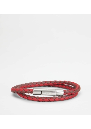 Tod's - MyColors Bracelet in Leather, RED,BROWN,  - Accessories