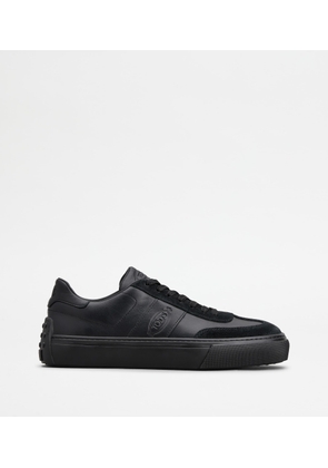 Tod's - Sneakers in Leather, BLACK, 10 - Shoes