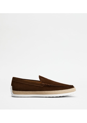 Tod's - Slip-Ons in Suede, BROWN, 10.5 - Shoes