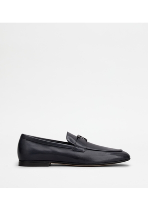 Tod's - T Timeless Loafers in Leather, BLUE, 10.5 - Shoes