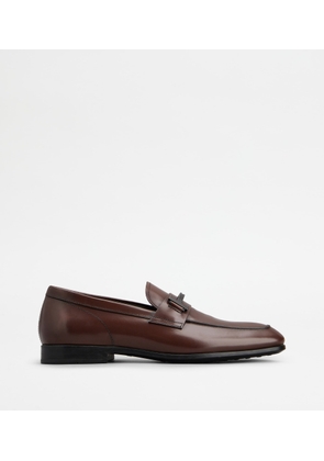 Tod's - Loafers in Leather, BROWN, 6C - Shoes