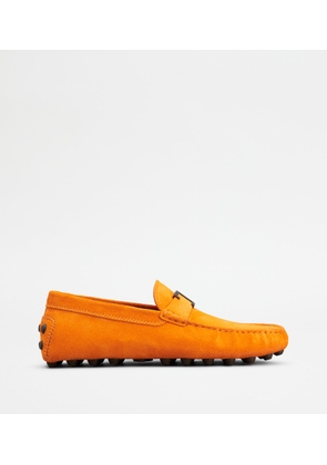 Tod's - T Timeless Gommino Bubble in Suede, ORANGE, 10 - Shoes
