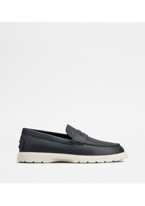Tod's - Loafers in Leather, BLUE, 11.5C - Shoes