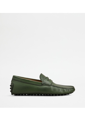 Tod's - Gommino Driving Shoes in Leather, GREEN, 10 - Shoes