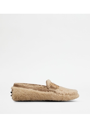 Tod's - City Gommino Driving Shoes in Sheepskin, BEIGE, 38 - Shoes
