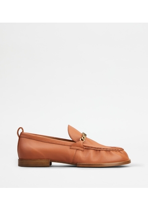 Tod's - Loafers in Leather, ORANGE, 36 - Shoes