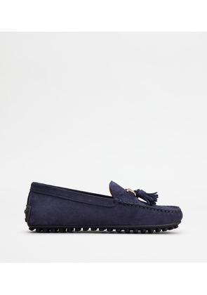 Tod's - City Gommino Driving Shoes in Leather, BLUE, 35 - Shoes