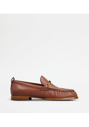 Tod's - Loafers in Leather, BROWN, 35.5 - Shoes