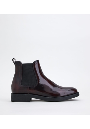 Tod's - Ankle Boots in Leather, BURGUNDY, 34 - Shoes