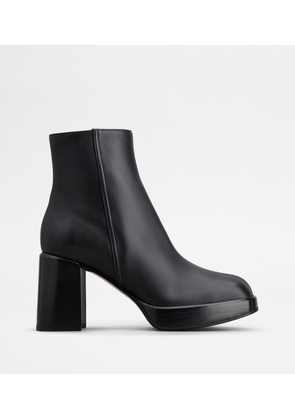 Tod's - Ankle Boots in Leather, BLACK, 35.5 - Shoes