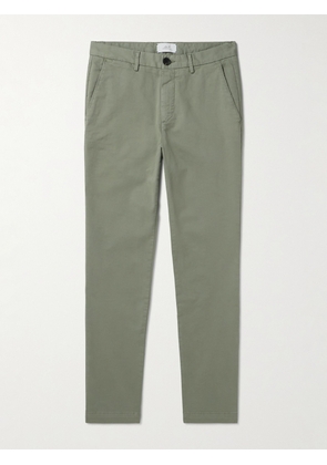 Mr P. - Straight-Leg Cotton-Blend Twill Chinos - Men - Green - 28