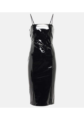 Wolford Faux leather-paneled mini dress