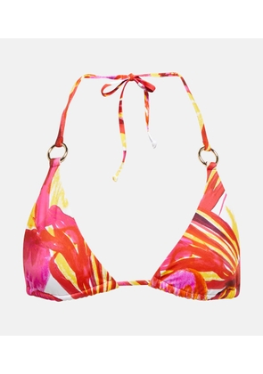 Louisa Ballou Mini Ring printed bikini top