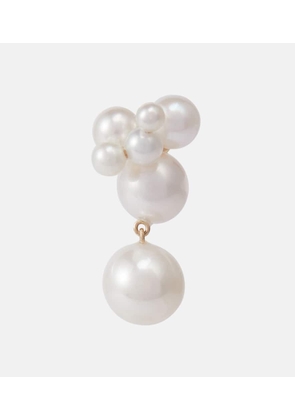 Sophie Bille Brahe Bisou Perle 14kt yellow gold single earring with pearls