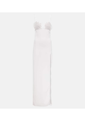 Nensi Dojaka Bridal cutout crêpe gown