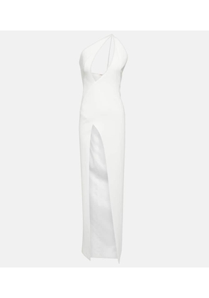 Mônot One-shoulder keyhole gown