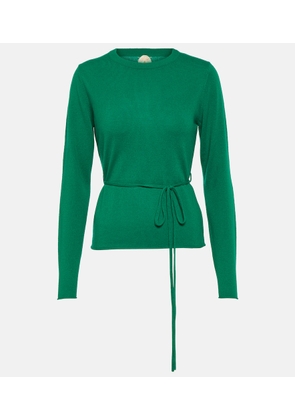 Jardin des Orangers Belted wool and cashmere sweater