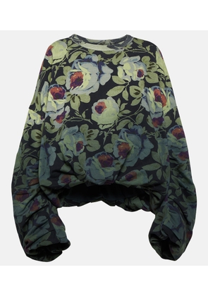 Dries Van Noten Floral cotton sweatshirt