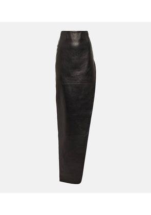 Ann Demeulemeester Leather maxi skirt