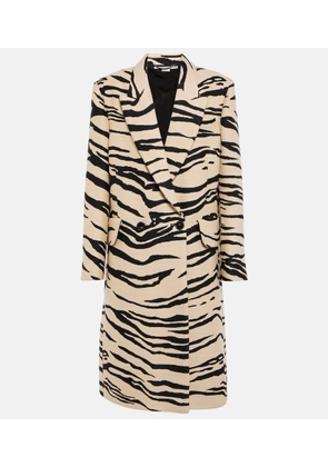 Stella McCartney Printed double-breasted coat