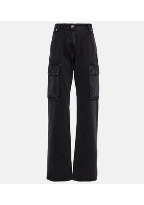 Versace Cargo high-rise straight jeans