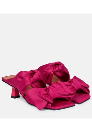 Ganni Bow-trimmed mules