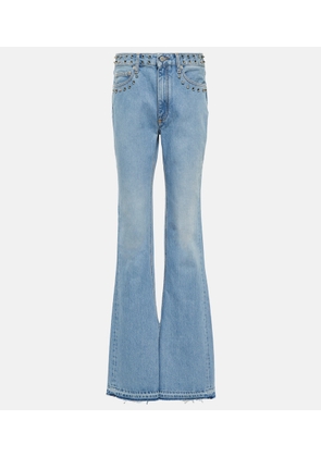 Alessandra Rich High-rise flared jeans
