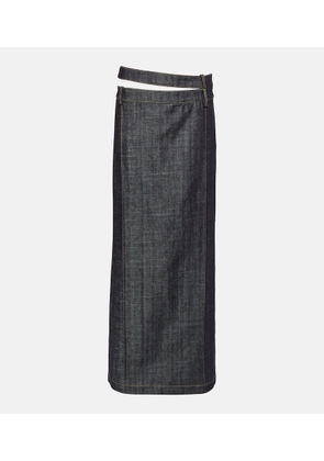 The Mannei Ararat denim maxi skirt