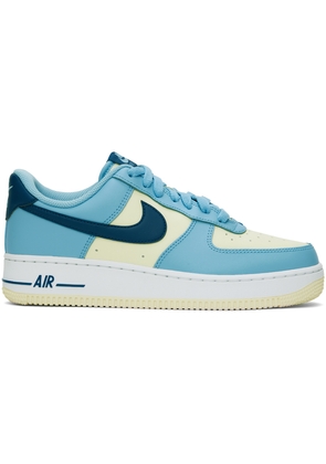 Nike Blue & Off-White Air Force 1 '07 Sneakers