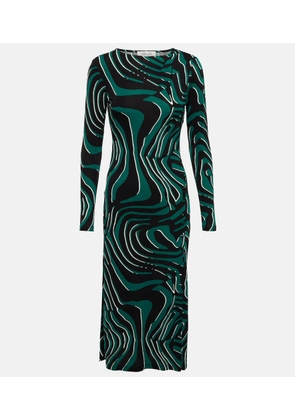 Diane von Furstenberg Printed fitted midi dress