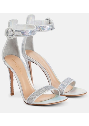 Gianvito Rossi Embellished leather sandals