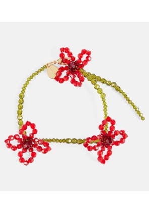 Simone Rocha Floral crystal bracelet
