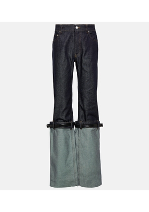 Coperni Hybrid high-rise straight jeans