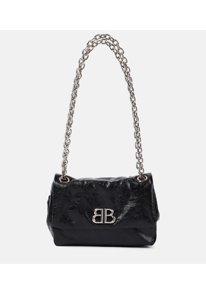 Balenciaga Monaco Mini BB leather shoulder bag