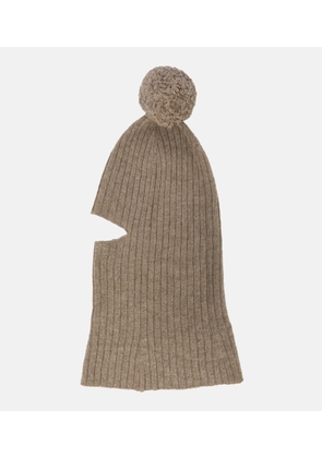 Khaite Cashmere ribbed-knit balaclava